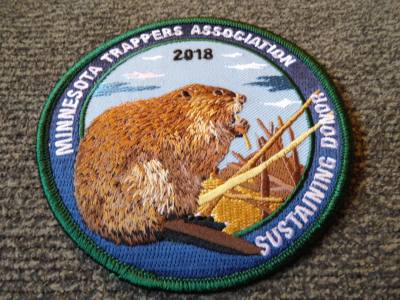 2018 Minnesota Sustaining Donor Patch - Beaver